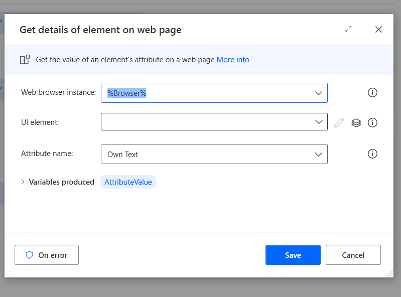 Get attribute of UI element Power Automate Desktop – Ajay is a developer
